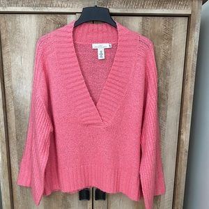 LOGG by H&M Deep V Neck Wide Sleeve Sweater